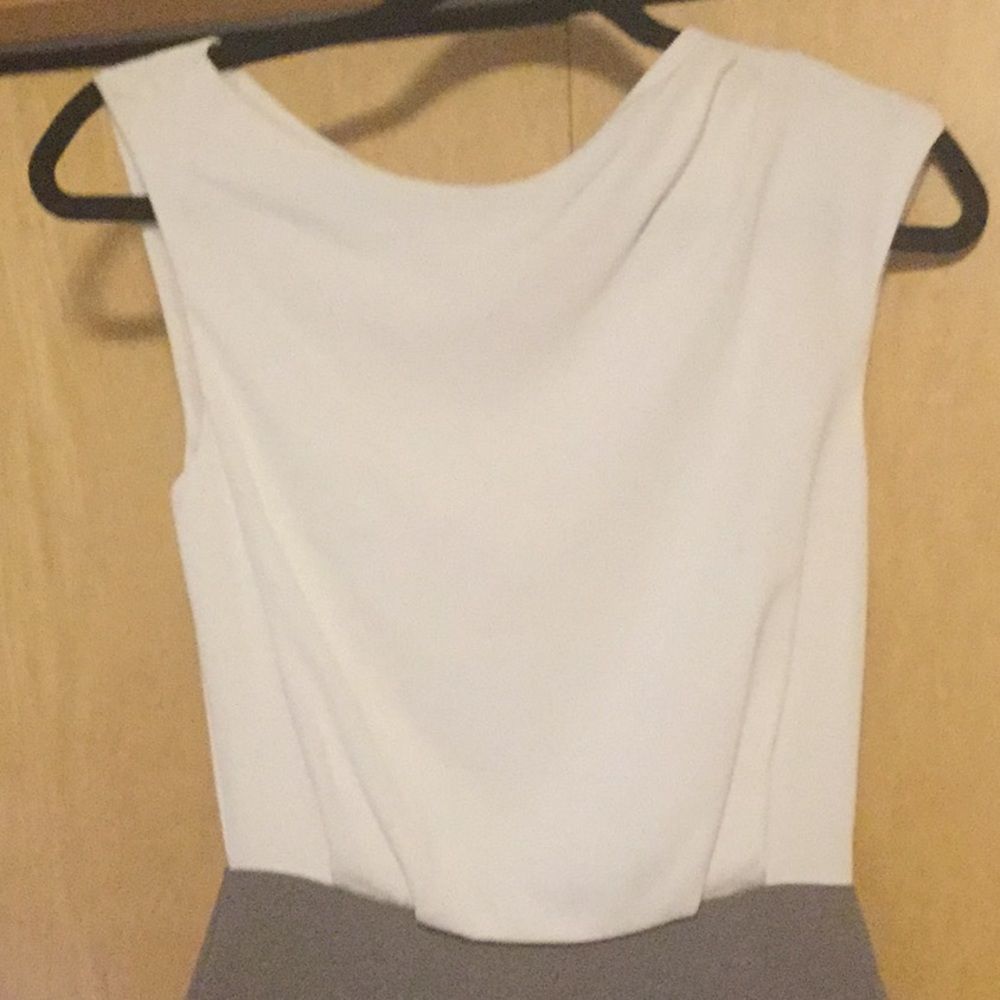 REISS Nima drape neckline crepe dress - Picture 3 of 14